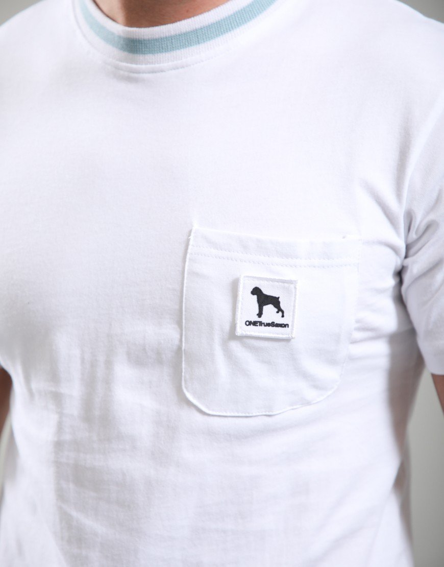One True Saxon Tipped T-Shirt Optic White