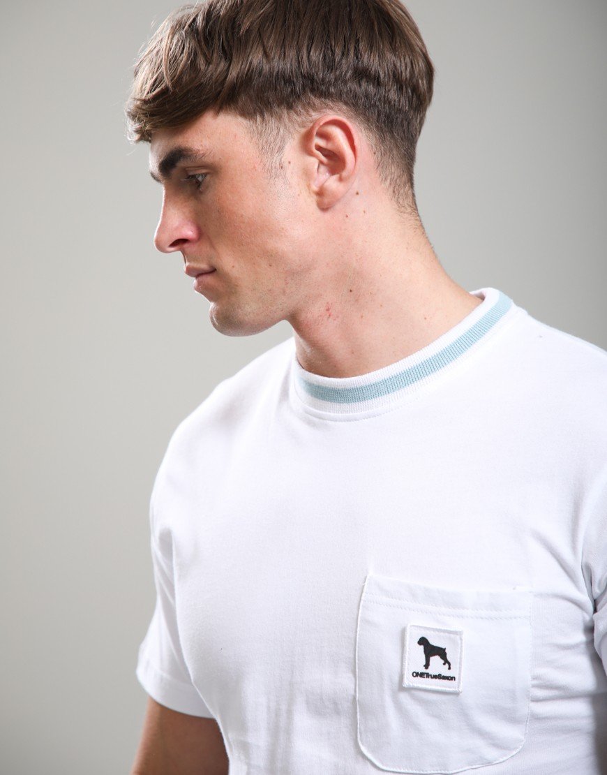 One True Saxon Tipped T-Shirt Optic White