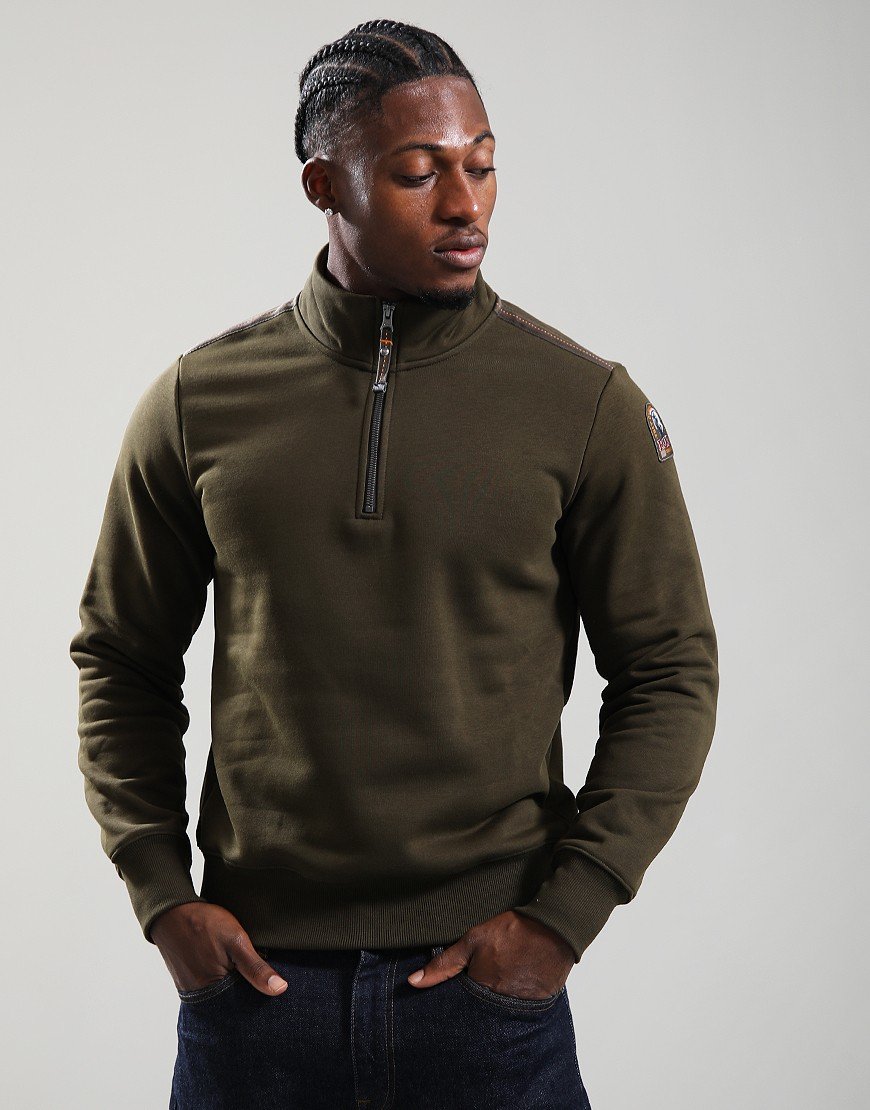 Parajumpers Broad Peak Half Neck Fleece Deep Moss