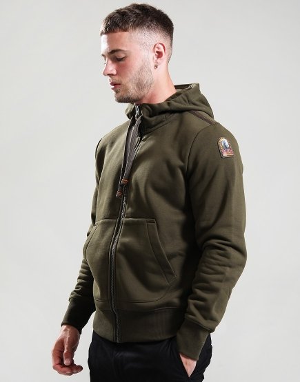 Parajumpers Charlie Easy Hooded Fleece Deep Moss