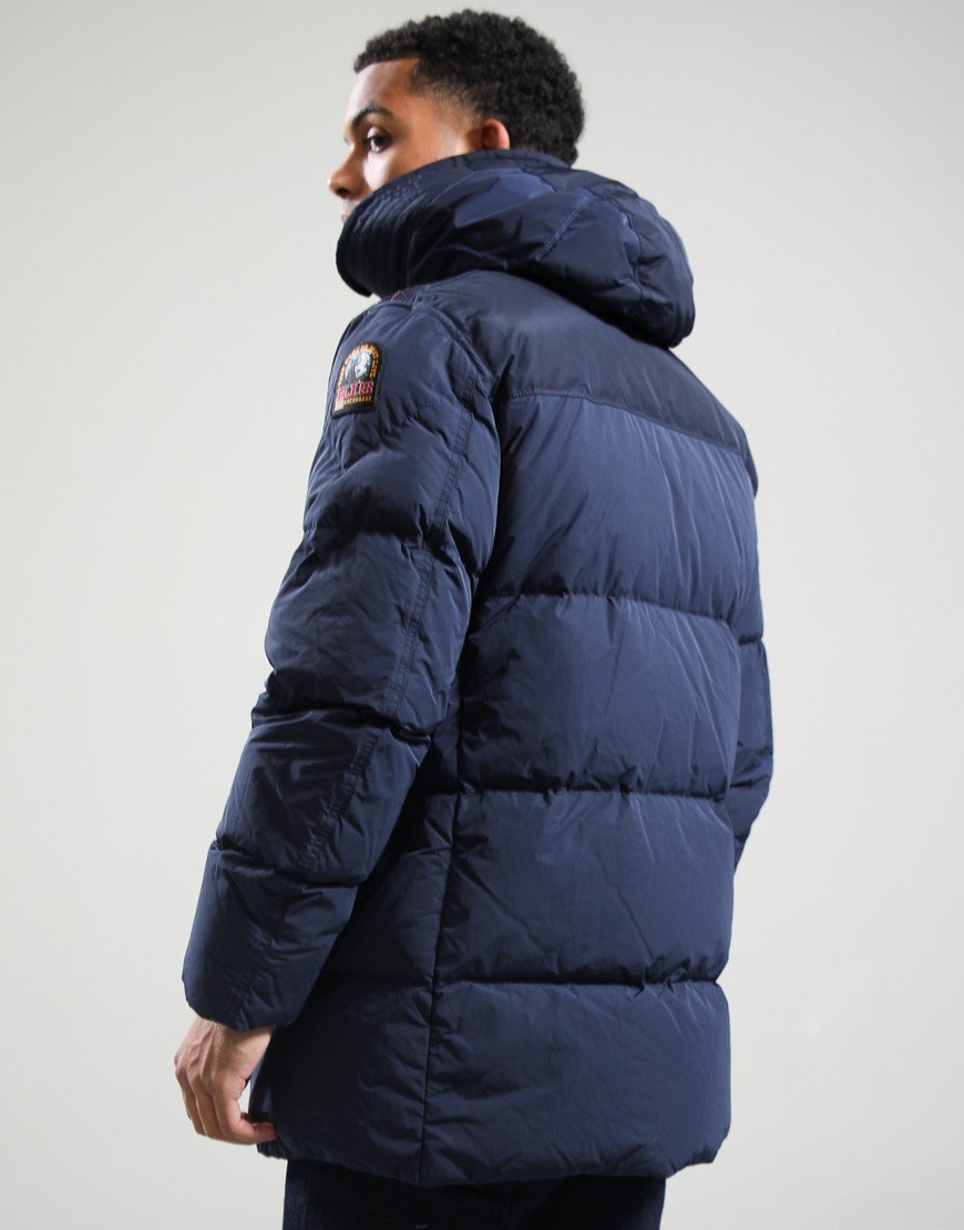 Parajumpers Harraseeket Hooded Down Parka Jacket Blue Navy