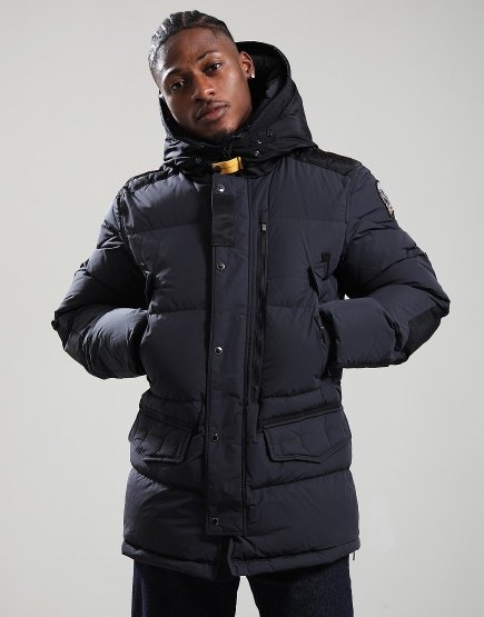 Parajumpers Harraseeket Hooded Down Parka Jacket Black