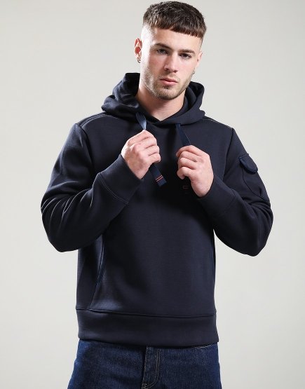Parajumpers Ike Hooded Fleece Blue Navy