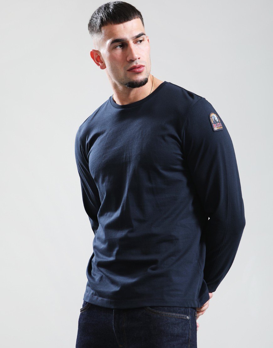 Parajumpers Kip Long Sleeve T-Shirt Blue Navy
