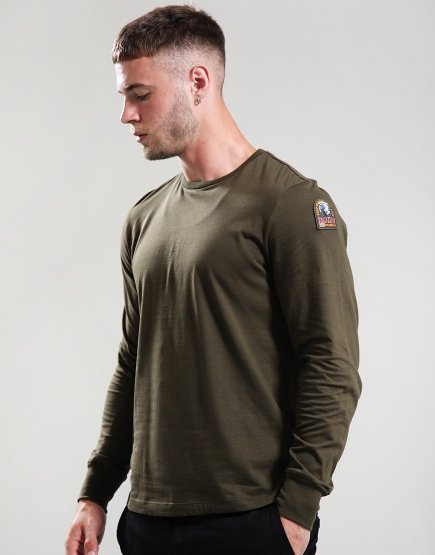 Parajumpers Kip Long Sleeve T-Shirt Deep Moss