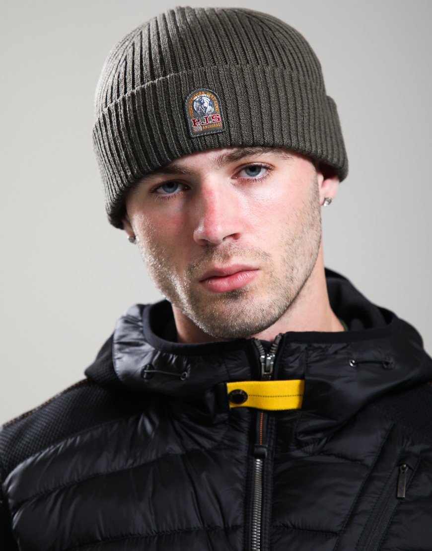 Parajumpers Matio Knitted Beanie Taggia Olive