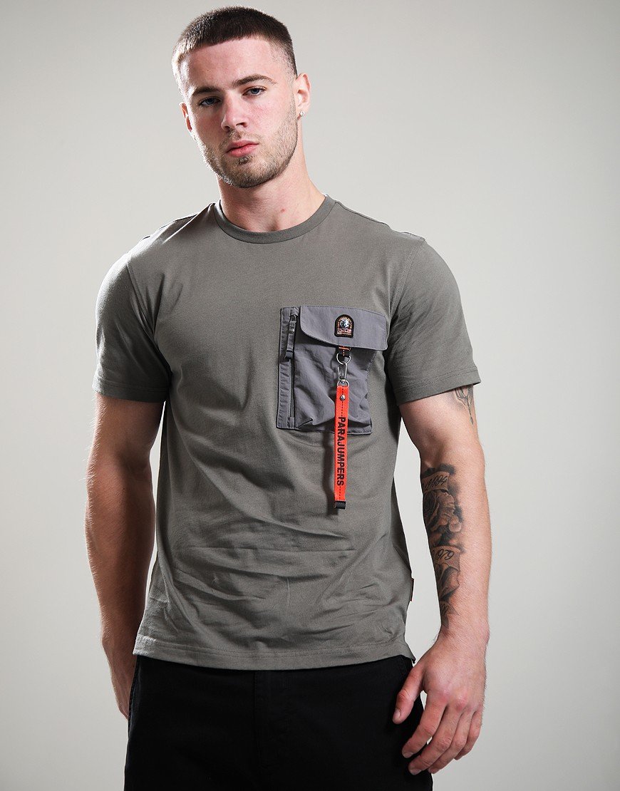 Parajumpers Mojave T-Shirt Olive Grey Pewter Parajumpers Mojave T-Shirt Olive Grey Pewter