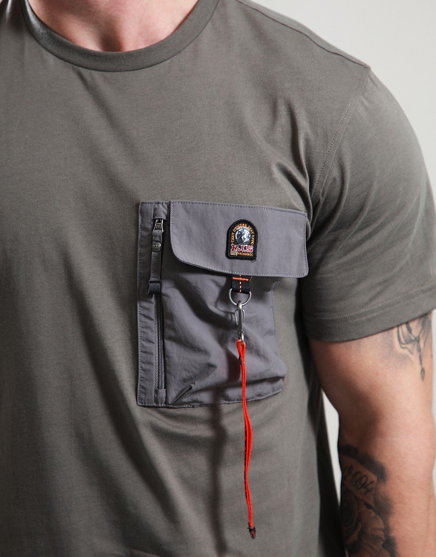 Parajumpers Mojave T-Shirt Olive Grey Pewter Parajumpers Mojave T-Shirt Olive Grey Pewter
