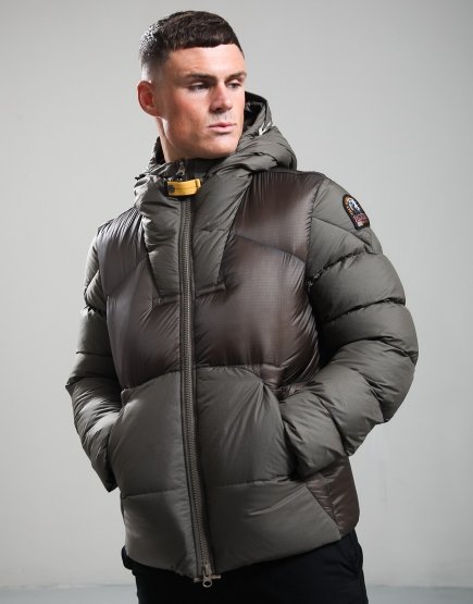 Parajumpers Notigi Hooded Down Jacket Slate Mud