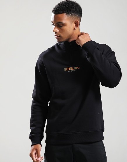 Parlez Ora 1/4 Zip Sweat Black