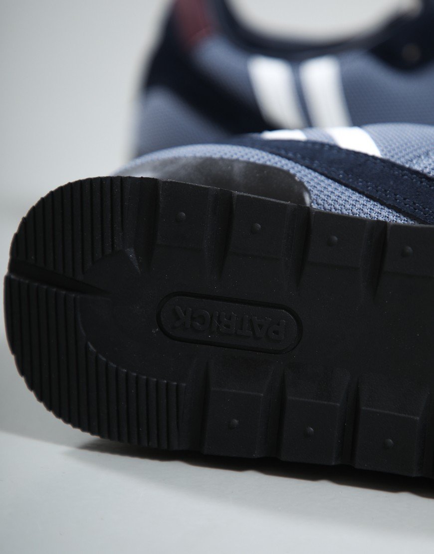 Patrick Bronby Runner Trainers Navy/Blue/Burgundy