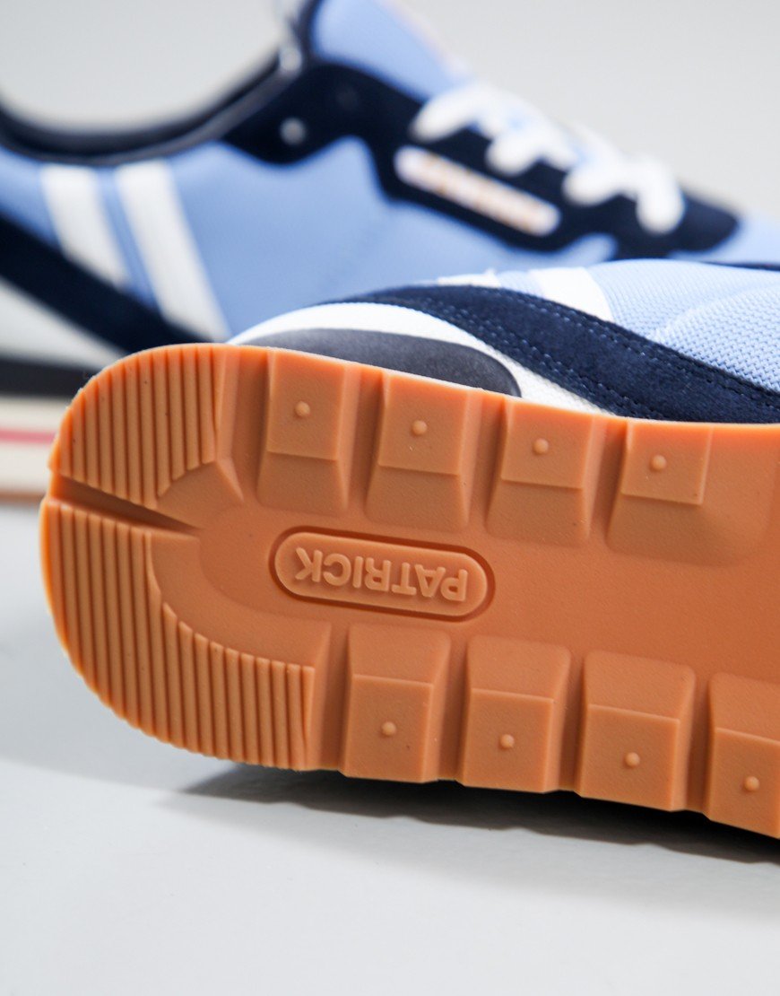 Patrick Bronby Runner Trainers Navy/Sky Blue/Red