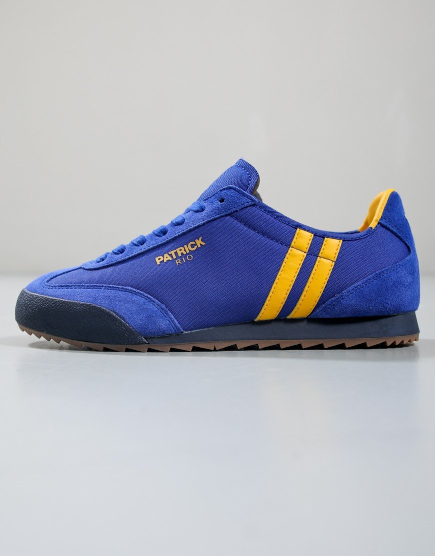 Patrick Rio Runner Trainers Blue/Yellow