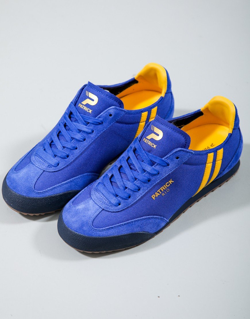 Patrick Rio Runner Trainers Blue/Yellow
