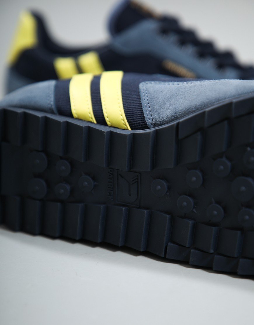 Patrick Forza Runner Trainers Navy/Blue/Yellow