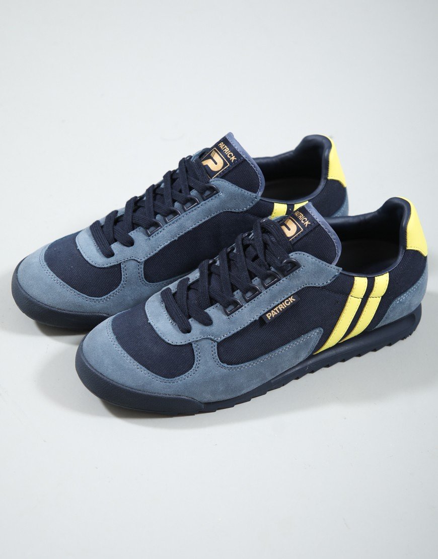 Patrick Forza Runner Trainers Navy/Blue/Yellow