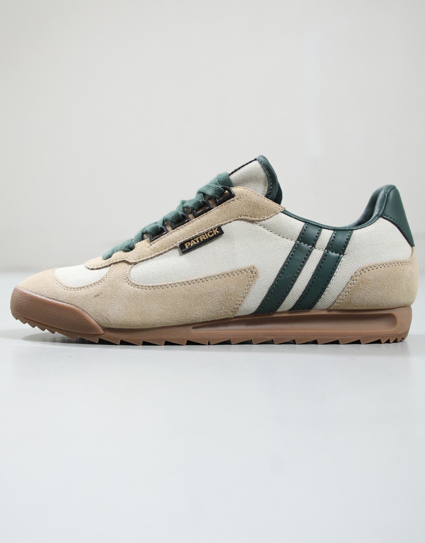 Patrick Forza Runner Trainers Stone/Dark Green