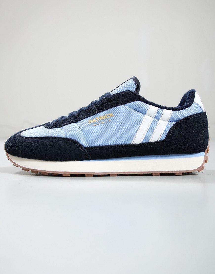Patrick Monza Runner Trainers Navy/Sky Blue/White