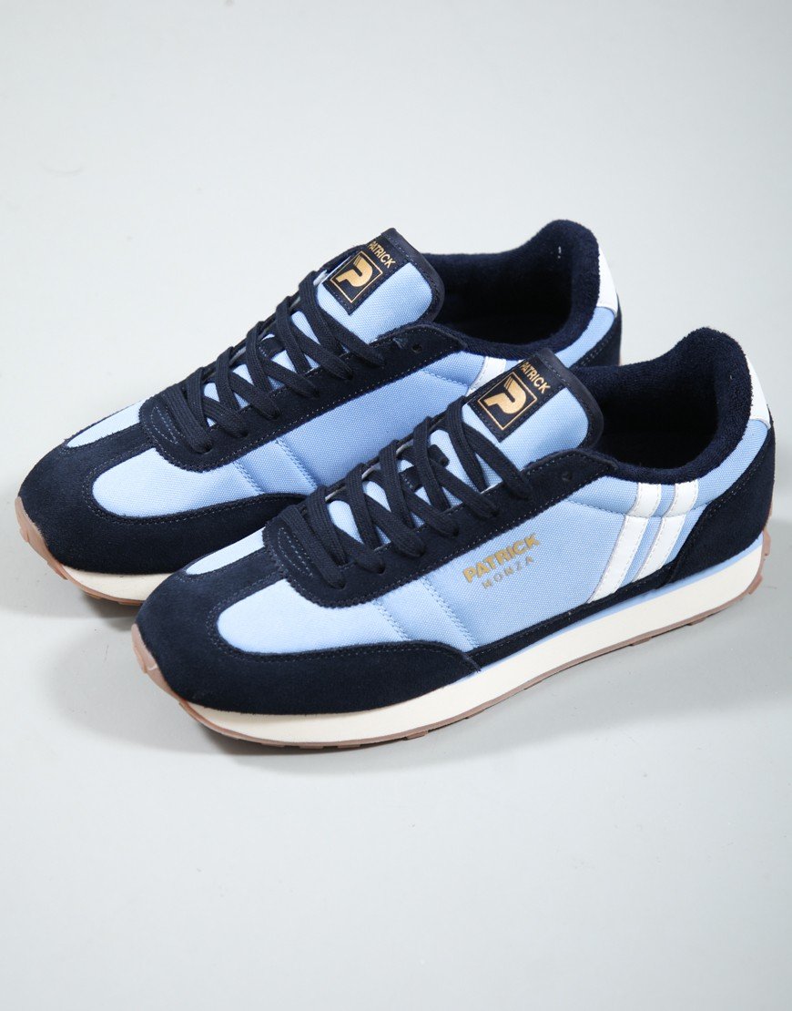 Patrick Monza Runner Trainers Navy/Sky Blue/White