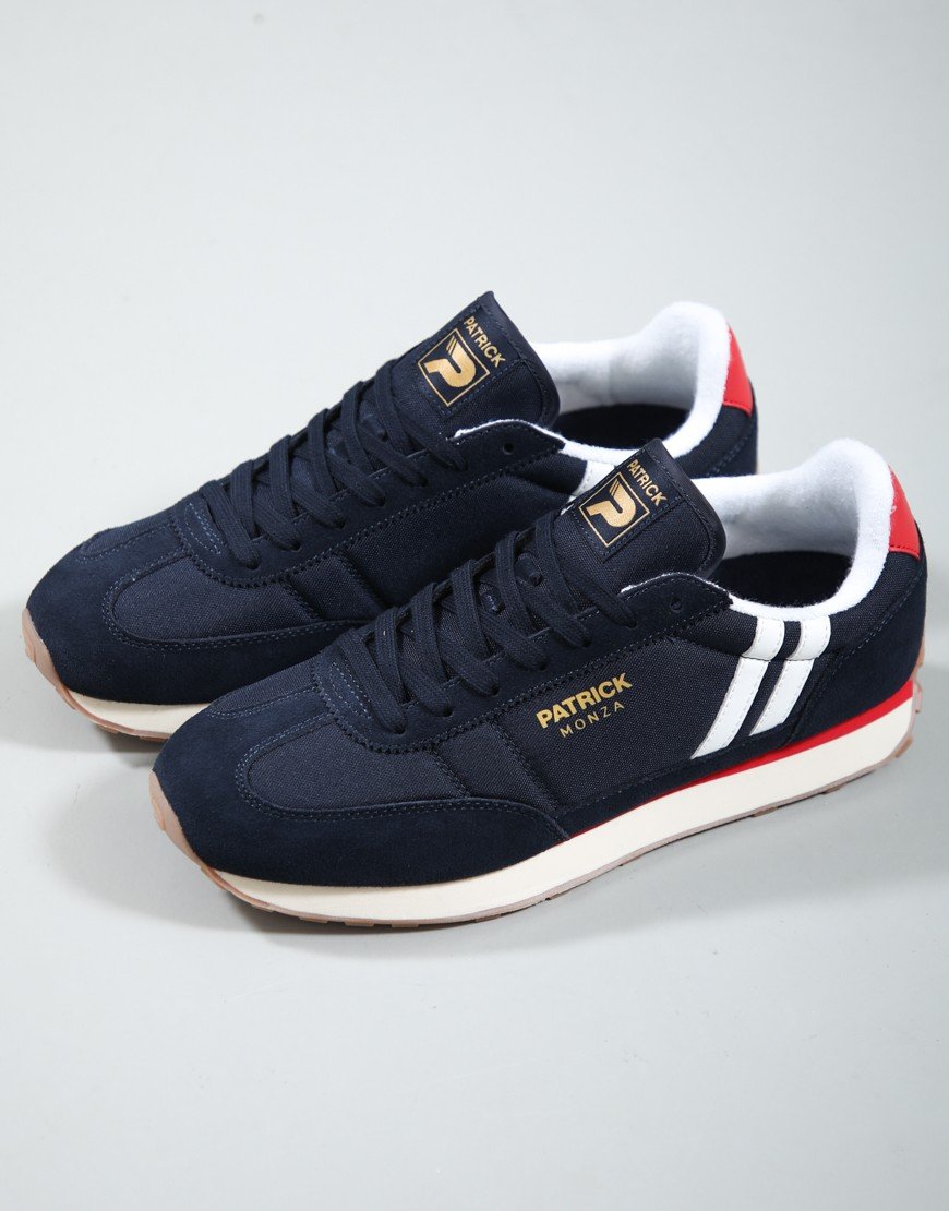 Patrick Monza Runner Trainers Navy/White/Navy