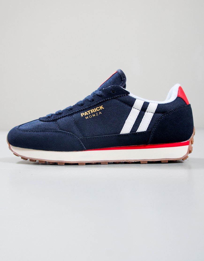 Patrick Monza Runner Trainers Navy/White/Red