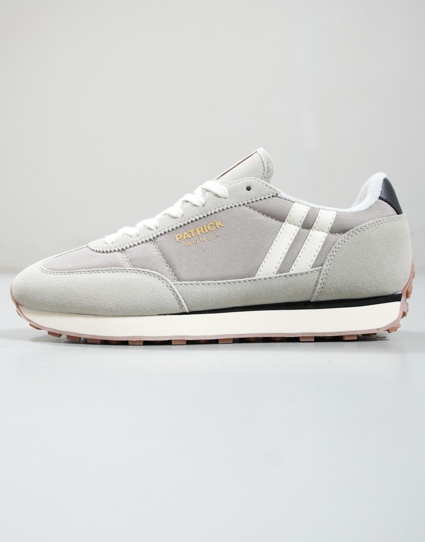 Patrick Monza Runner Trainers Stone/Off White/Black