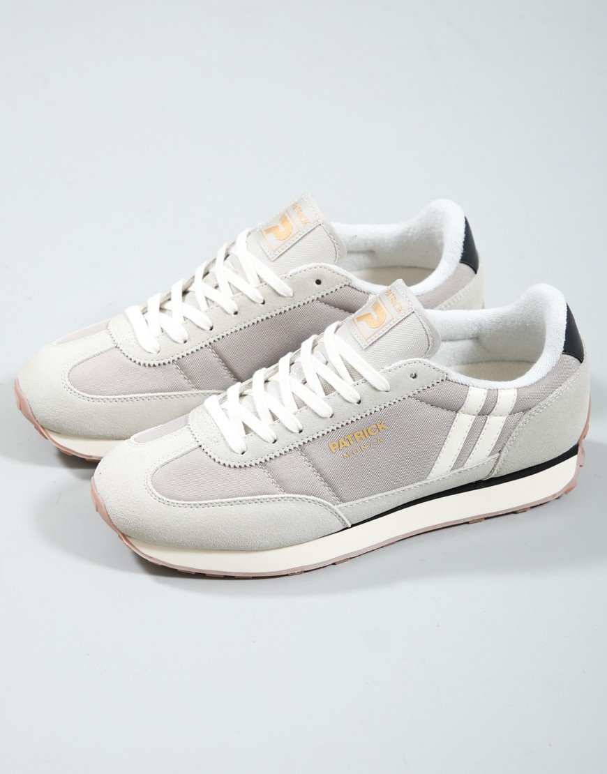 Patrick Monza Runner Trainers Stone/Off White/Black
