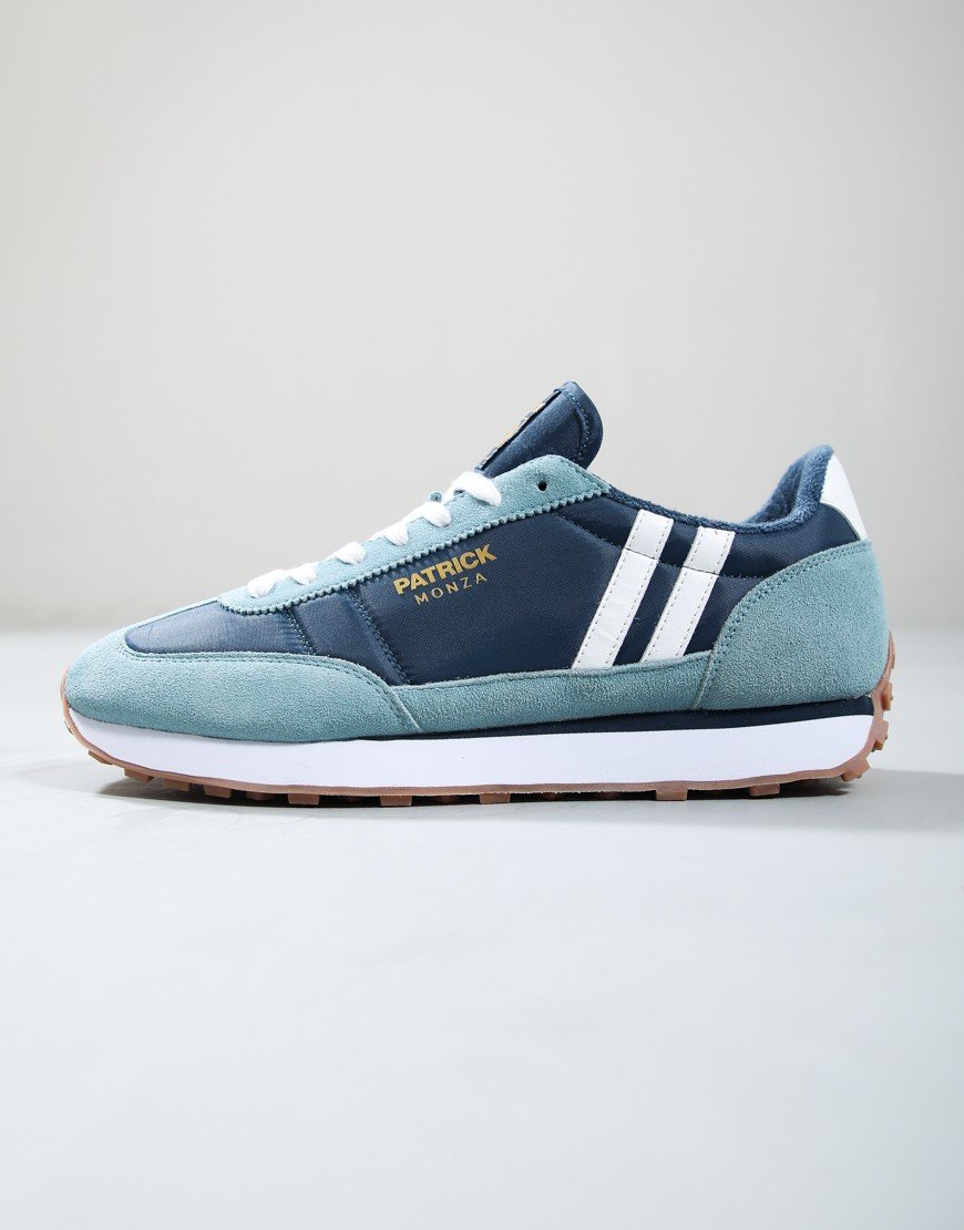 Patrick Monza Runner Trainers Light Blue/Dark Blue/White
