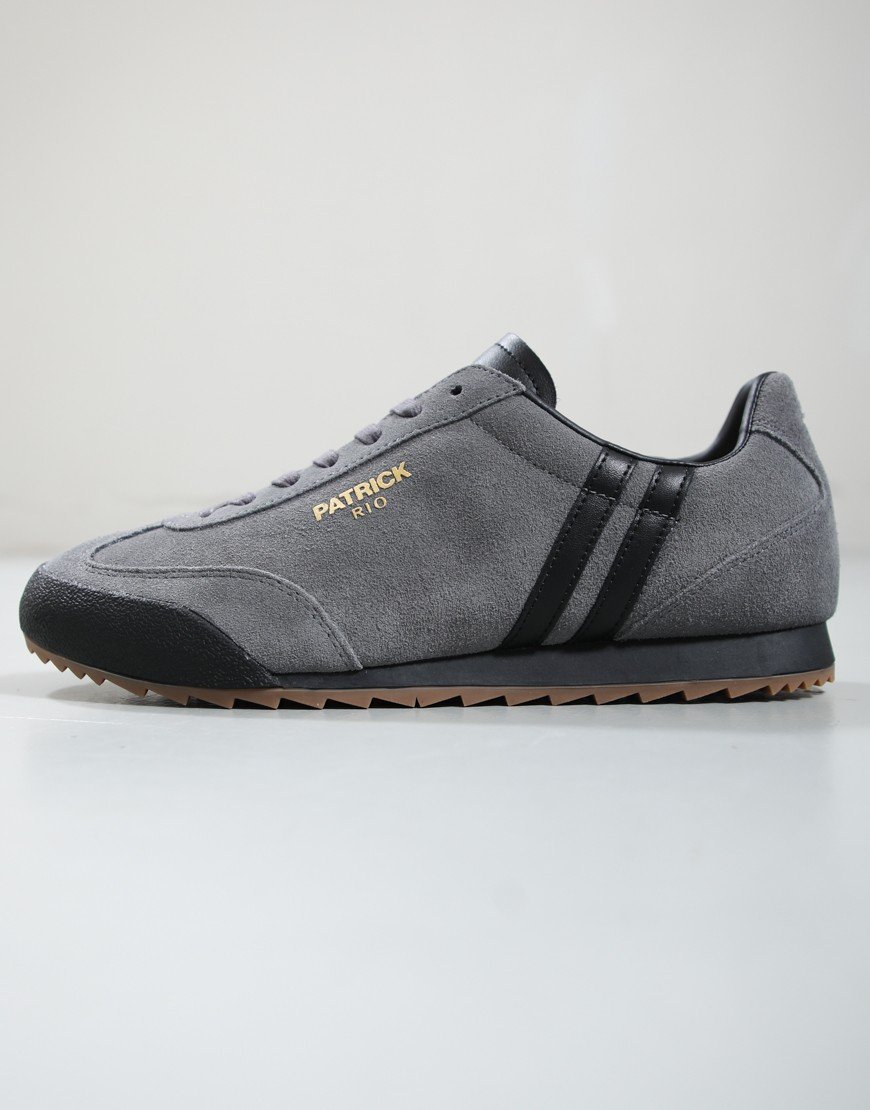 Patrick Rio Runner Trainers Charcoal/Black