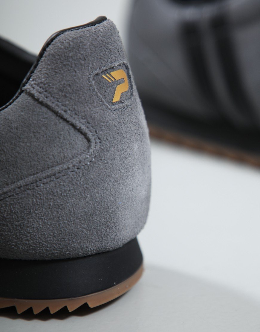 Patrick Rio Runner Trainers Charcoal/Black