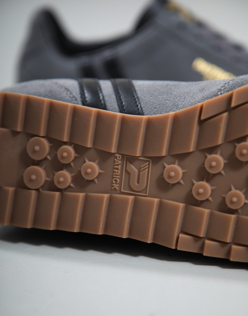 Patrick Rio Runner Trainers Charcoal/Black