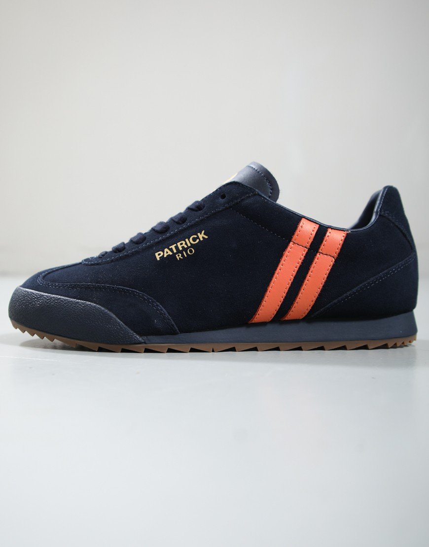 Patrick Rio Runner Trainers Navy/Orange