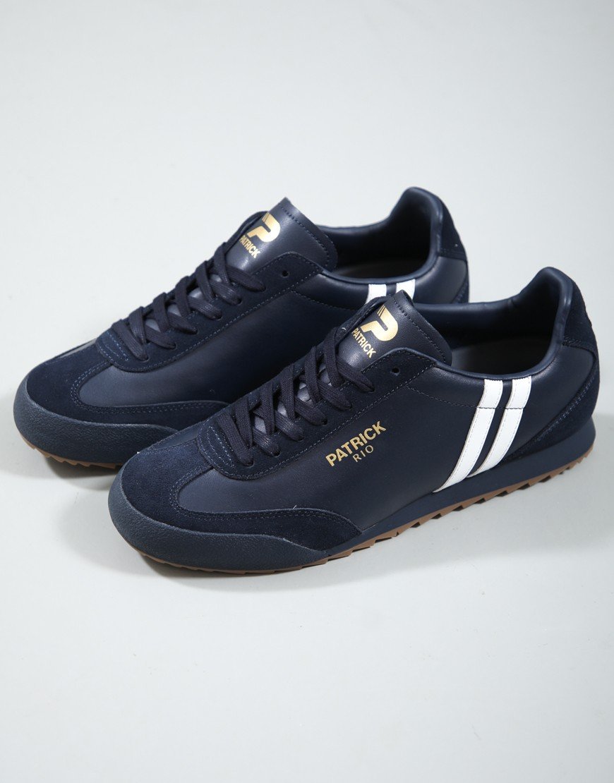 Patrick Rio Runner Trainers Navy/White