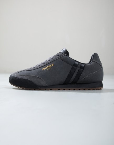 Patrick Rio Runner Trainers Charcoal/Black