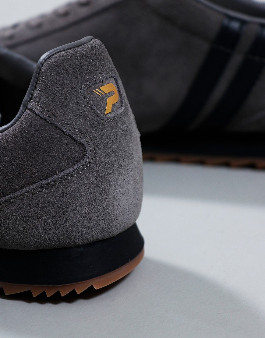 Patrick Rio Scarpe Da Ginnastica – Grigio/nero – Sneakers Retrò Anni 80 – Uomo, Suede, K9B00003