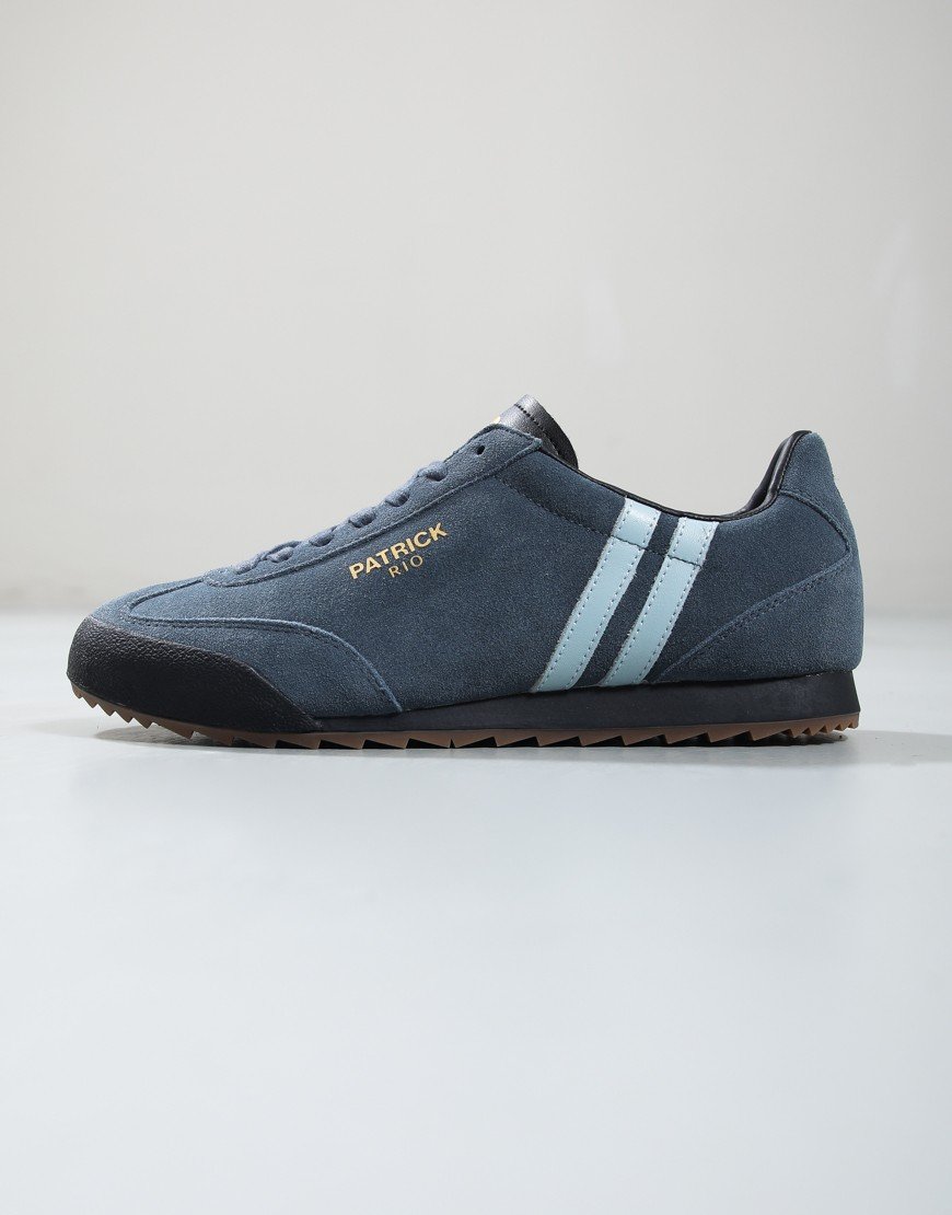 Patrick Rio Runner Trainers Dark Blue/Light Blue/Black