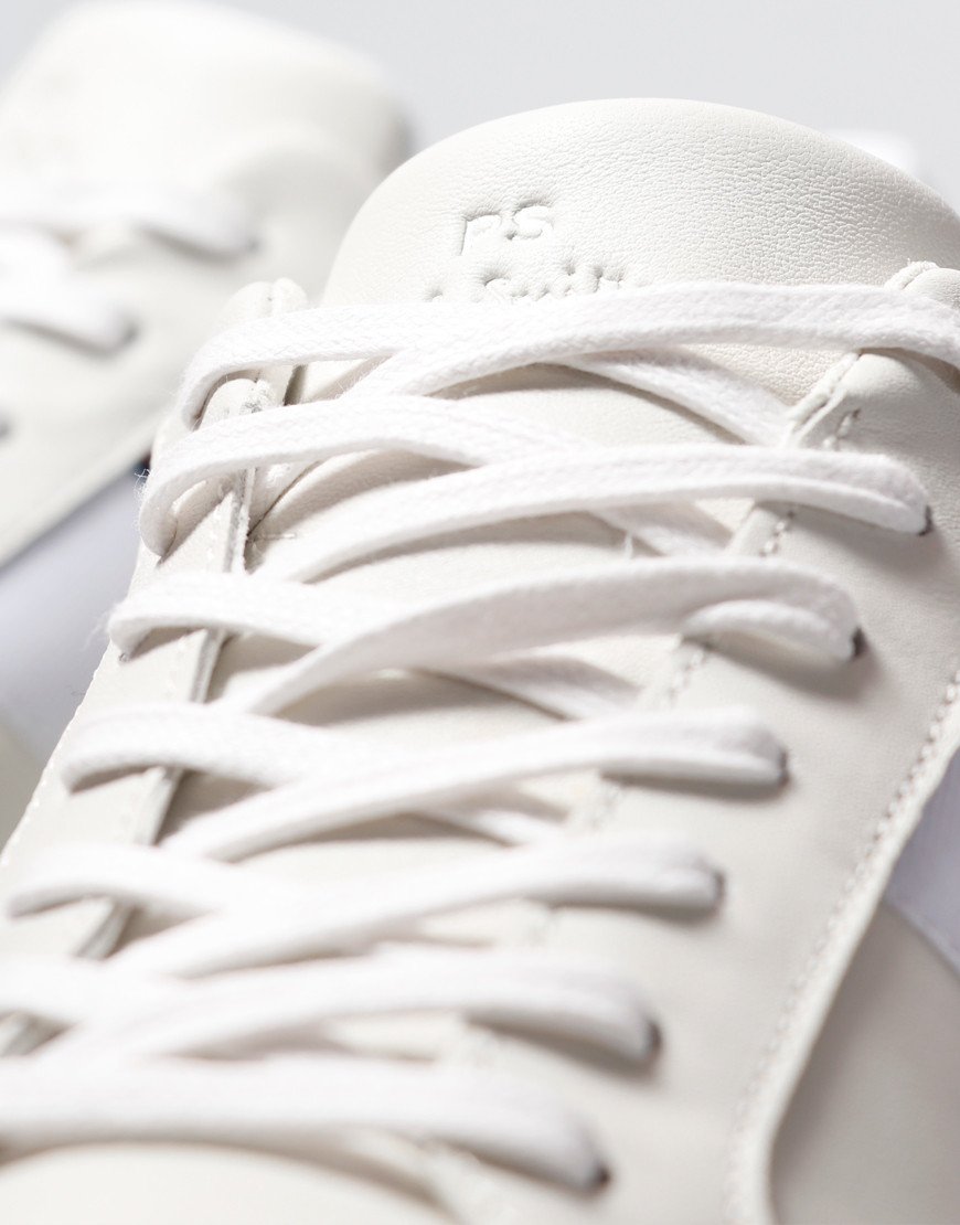 paul smith white leather trainers