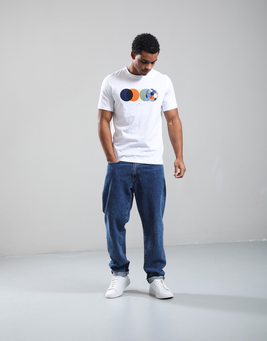 Paul Smith Football Circles T-Shirt White