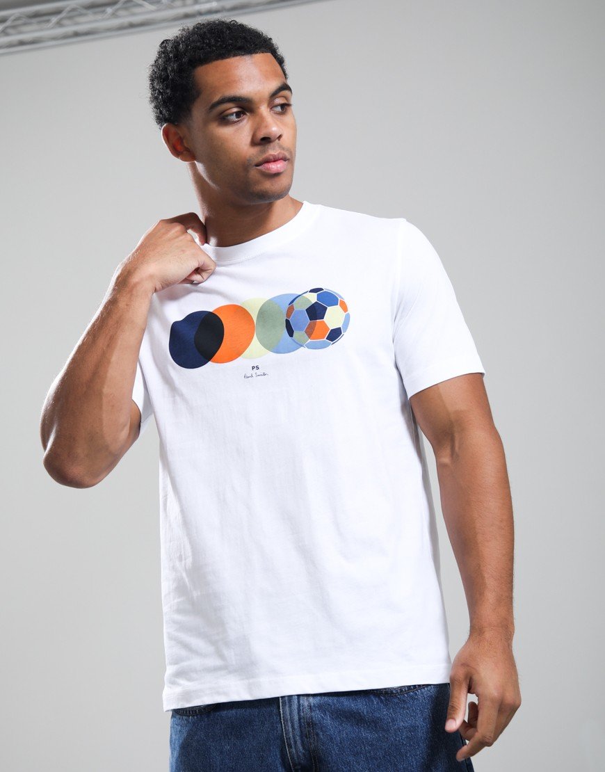 Paul Smith Football Circles T-Shirt White