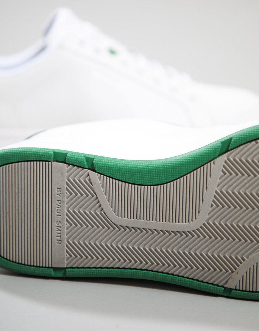 Paul Smith Albany Trainers White Green Spoiler