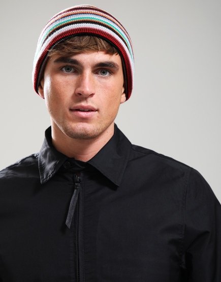 Paul Smith Signature Strip Beanie 92 Multi Coloured