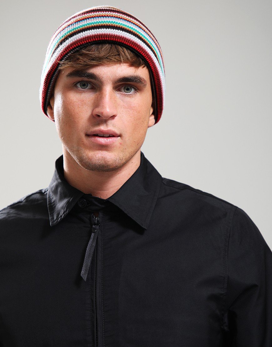 Paul Smith Signature Strip Beanie 92 Multi Coloured