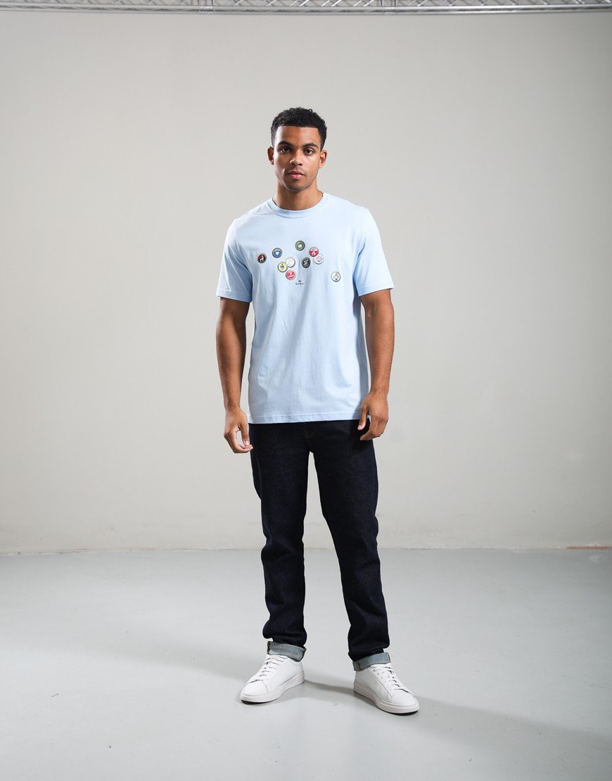 Paul Smith Bottle Tops T-Shirt Light Blue