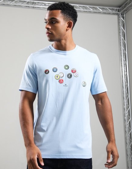 Paul Smith Bottle Tops T-Shirt Light Blue