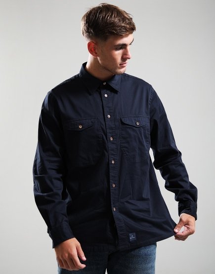 Paul Smith Casual Fit Long Sleeve Shirt 49 Very Dark Navy
