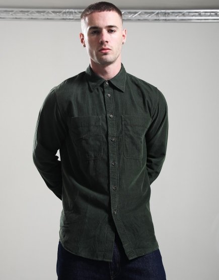Paul Smith Long Sleeve Casual Fit Shirt Bottle Green