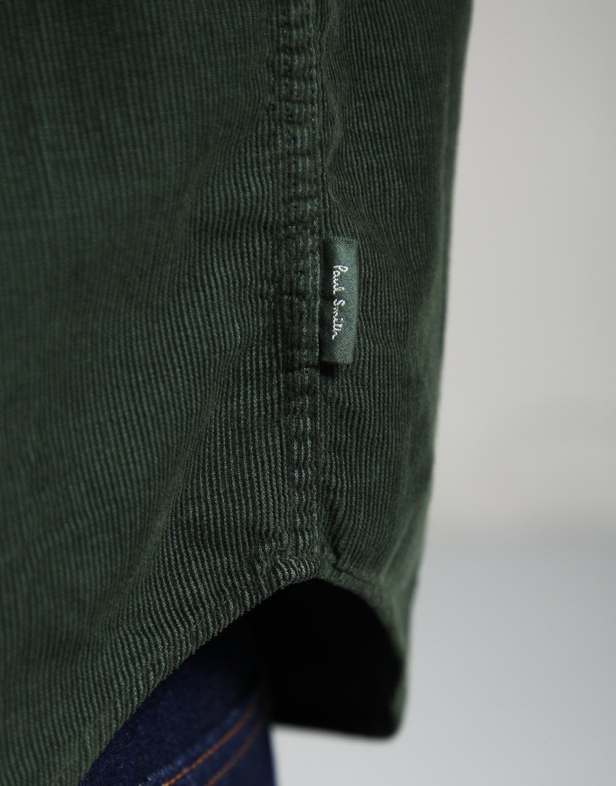 Paul Smith Long Sleeve Casual Fit Shirt Bottle Green