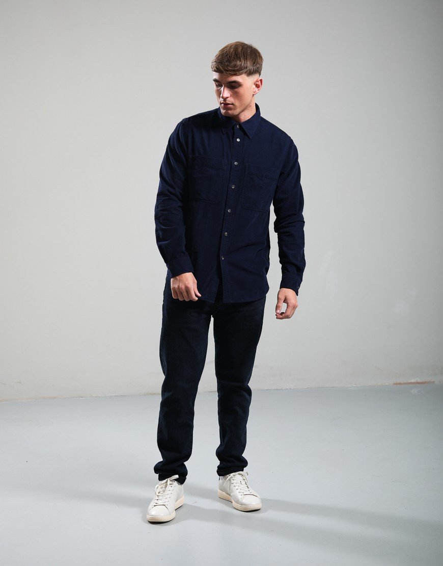 Paul Smith Long Sleeve Casual Fit Shirt Very Dark Navy