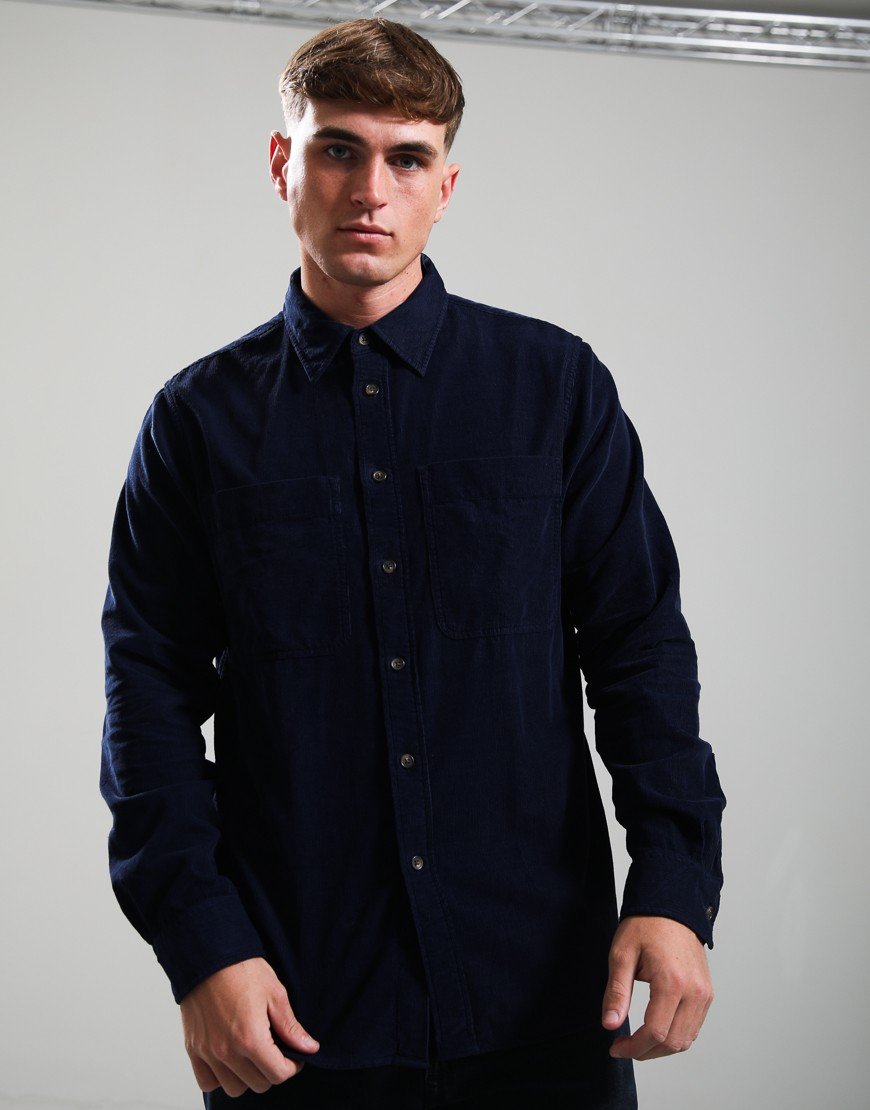 Paul Smith Long Sleeve Casual Fit Shirt Very Dark Navy
