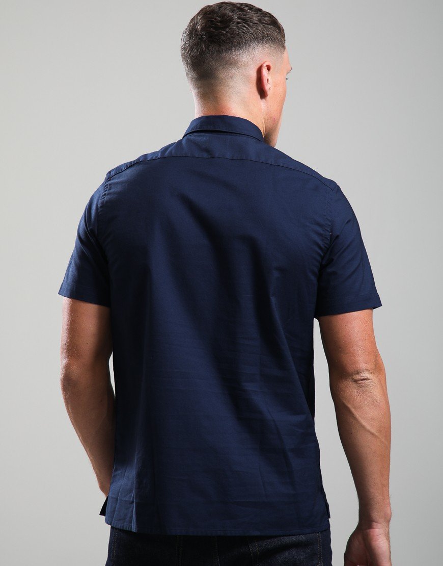 Paul Smith Casual Fit Zebra Shirt Navy